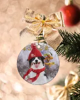 Australian Shepherd Winter Spirit Ornament 99