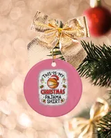 Basketball This Is My Christmas Pajama Basketball Xmas Ornaments 155
