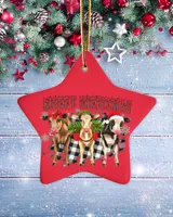 Merry Christmas Heifers Ornamen