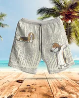 Basset Hound AOP Hawaiian Short