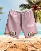 Basset Hound AOP Hawaiian Short