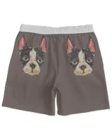 Boston Terrier AOP Hawaiian Short