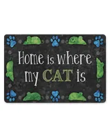 Home Is Where My Cat Is Door Mat HOC290323DRM5