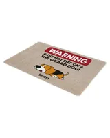 Personalized Doormat Do Not Step On Guard Dog HOD080223DM2