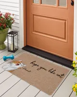 Personalized Doormat, Gifts For Cat Lovers, Hope You Like Cat QTCAT0802DMA1