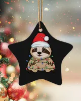 Sloth Christmas Tree Lights