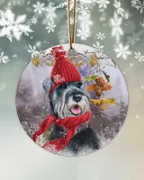 Schnauzer Winter Spirit Ornament