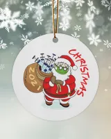 Masked Santa Claus Ornament