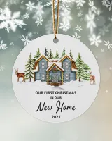 Our First Christmas in Our New Home 2021 Ornament