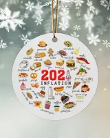 2021 Christmas Inflation Ornament, Funny Food Ornament, Christmas 2021 Keepsake, 2021 Commemorate Ornament, Pandemic Christmas Ornament