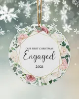 Our First Christmas Engaged 2021 Ornament