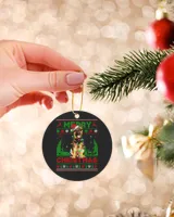 German Shepherd Funny German Shepherd Dog Tree Christmas Lights Xmas Pajama 593