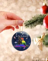 LGBT You Are My Universe Ornament