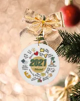 2021 Grateful Thankful Blessed Ornament