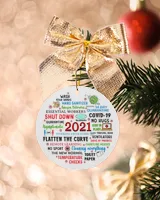021 Ornament, Pandemic Ornament, Quarantine Ornament, Ornament 2021, Covid Ornament,Covid 2021 Ornament,Family Christmas Ornament