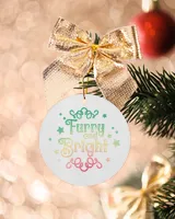 Christmas Ornaments Furry anh Bright