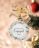 Our First Christmas Engaged Ornaments 2021 Ornament