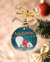 RD Custom Beary Christmas Ornament, Christmas 2021, Christmas Ornament, Family Gift, Bear Ornament