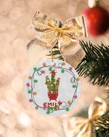 RD Personalized Cactus Christmas Ornament Keepsake Ornament Cactus Ornament...