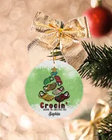 RD Personalized Crocin Around The Christmas Tree Ornament, Funny Christmas Gift, Crocs, Crocs Sandal Christmas Ornament