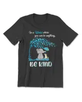 Be Kind Autumn Cute Elephant Fun Dog Diabetes Awareness Month Men Women