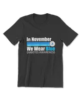 In November We Wear Blue Volleyball Diabetes Awareness