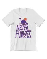 Dinosaur Never Forget Crying Purple Brontosaurus Dino