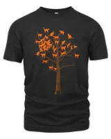 Black Cat Fall Tree