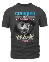 Father GRANDPA and grandson best freakin partner in crime grandpa 187 dad