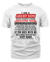 Mother Lucky Son of Freaking Crazy Scary Awesome Mom She Loves Me Mothers Day 33mom