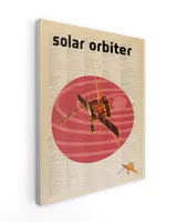 Solar Orbiter Sun Observing Satellite Vintage Poster,satellite And Space Exploration Poster, Space Wall Art