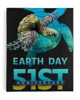 Earth Day 51st Anniversary 2021 Turtle Environmental Tees T-Shirt