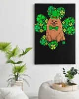 Pomeranian Lucky 4 Leaf Clover St Patricks Day Gift Shirt