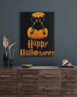 Cute Halloween Dachshund Pumpkins