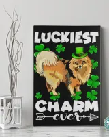 Pomeranian Luckiest Charm Ever St Patricks Day Gift Shirt