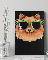 Pomeranian Mardi Gras Carnival Mask Pomeranian T-Shirt