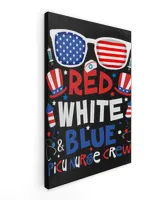 4th of July Red White Blue PICU Nurse Crew Patriotic Nursery T-Shirt