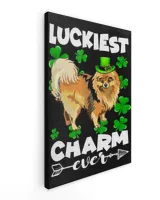 Pomeranian Luckiest Charm Ever St Patricks Day Gift Shirt