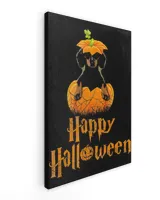 Cute Halloween Dachshund Pumpkins