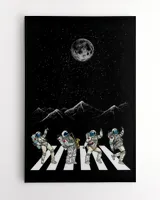 Musical style spacewalking astronaut
