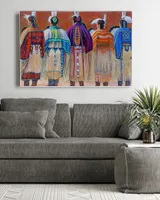 naa-yiv-47 Native American Women Canvas