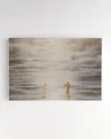 Jesus And The Girl Dancing On The Water Canvas Wall Art