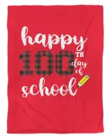 Happy 100th Day of School for Teachers Buffalo Plaid