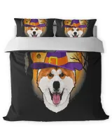 Akita Witch Halloween Costume For Men Women Kids T-Shirt