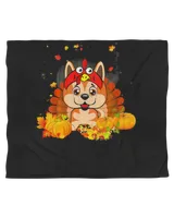 Akita Turkey Funny Dog Thanksgiving T-Shirt