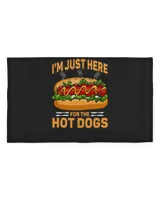 I Am Just Here For The Hot Dogs Personalized Grandpa Grandma Mom Sister For Dog Lovers