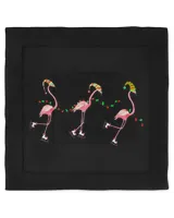 Flamingo skating Christmas