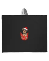 Yorkshire Terrier Claus Christmas Pocket