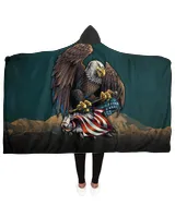 Hooded Sherpa Fleece Blanket