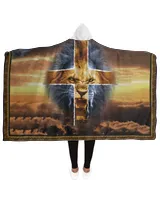 Lion Faith Hooded Blanket